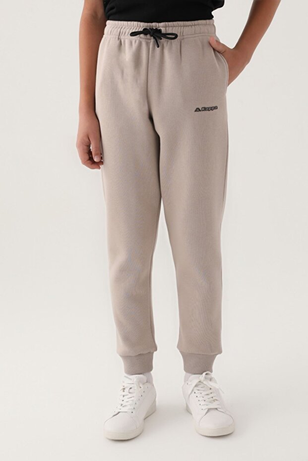7-16 Years Unisex Children's Sweatpants -Beige-