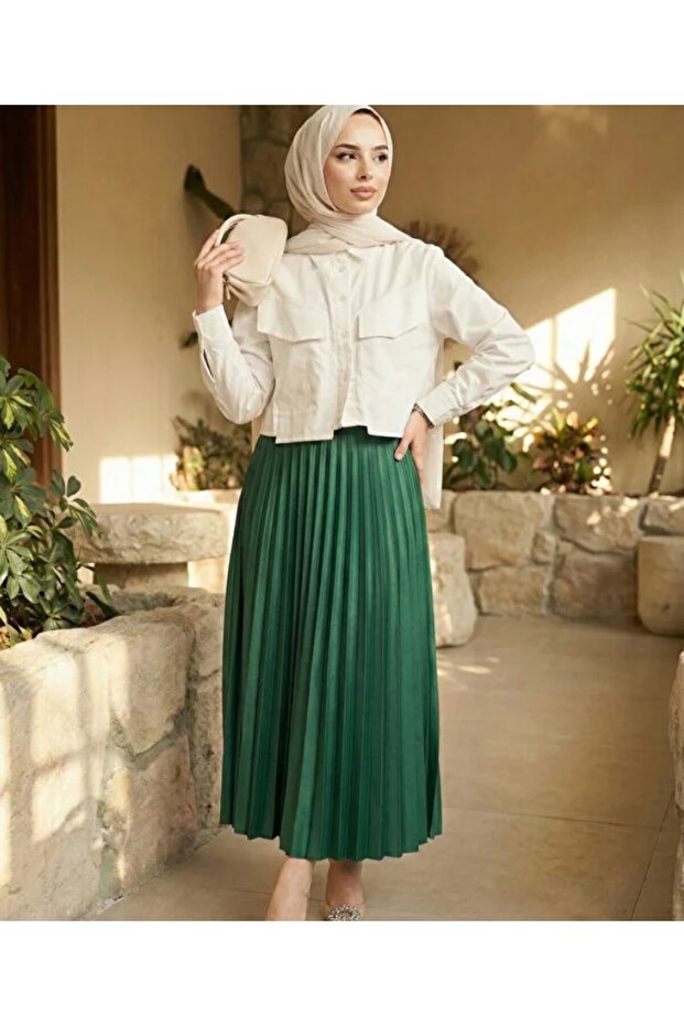 Ince Piliseli Model Etek - 5