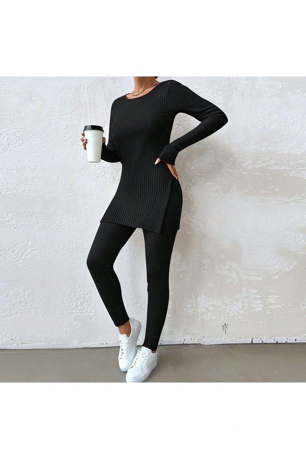 Women's Corded Top and Bottom Set