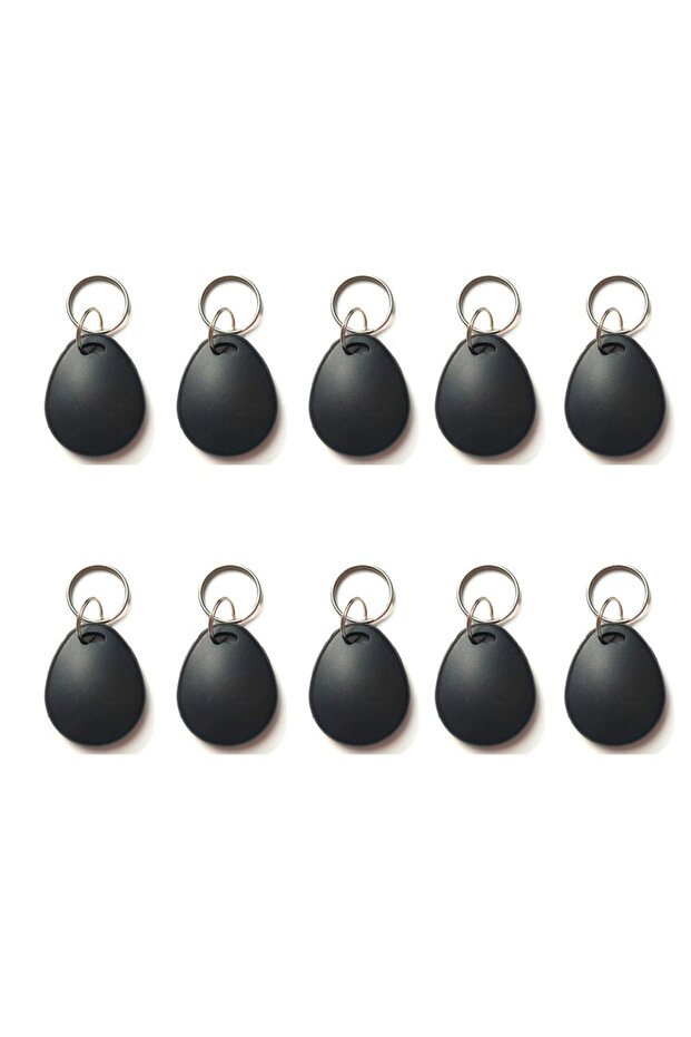 10pcs 5/10Pcs Black RFID ID 125KHz EM4305 T5577 Waterproof Blank Key Ring Tag Copy Writable Rewritab