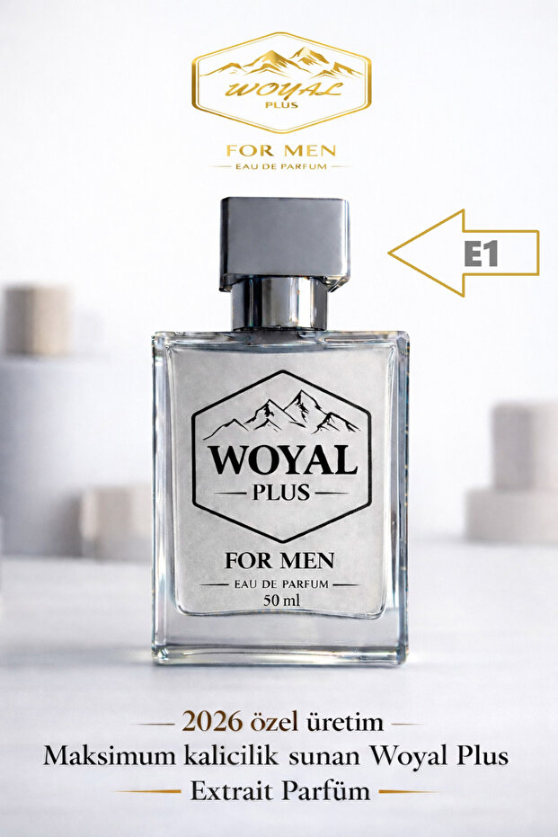E1 – Erkek Parfüm EDP | Kalıcı, Güçlü ve Maskülen Koku - 1