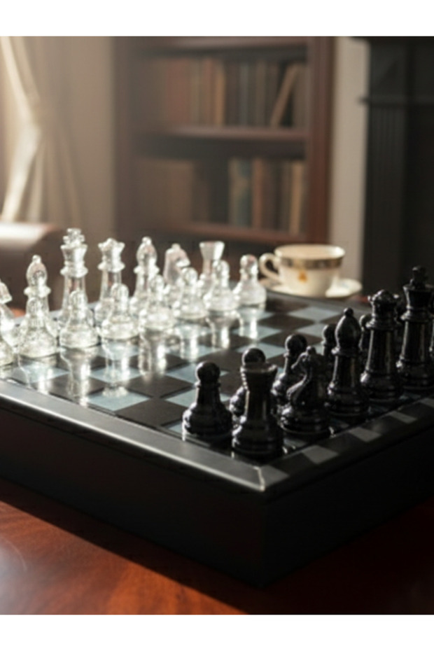 Kutulu Cam Satranç Seti - 8