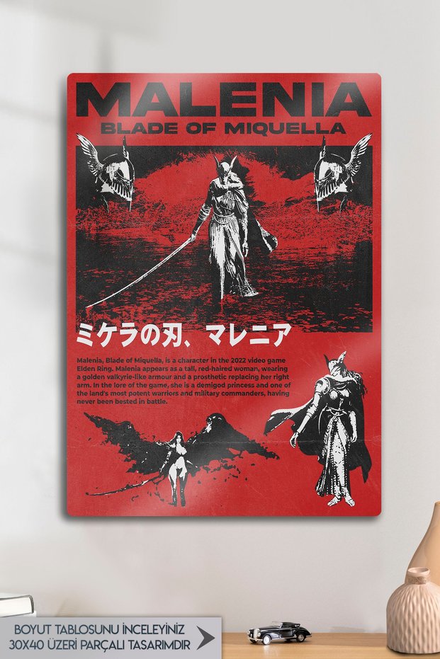 Malenia Elden Ring - Metal Poster Tablo