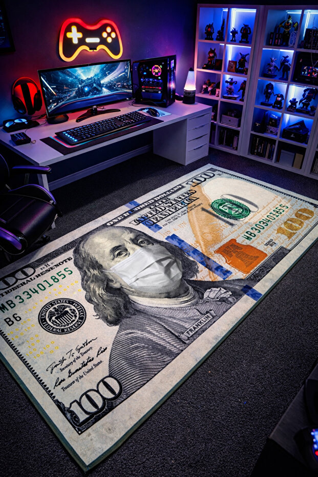 Dolar Şeklinde Dekoratif Halı - 1