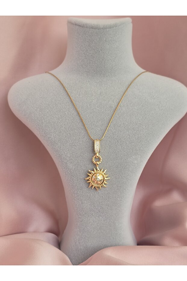 Kadın manifest çelik kolye - 5