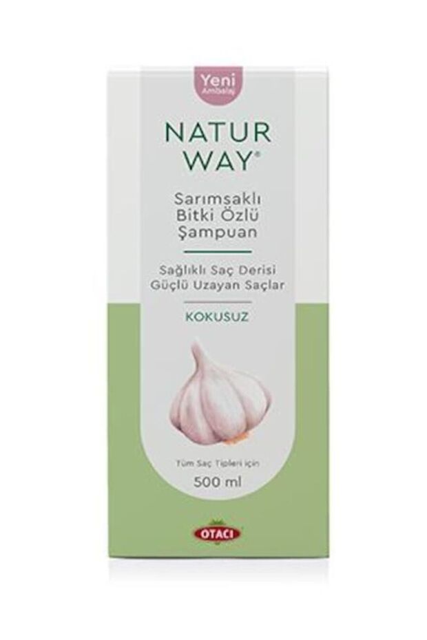 Naturway 500ml شامبو بالثوم - عبوة جديدة