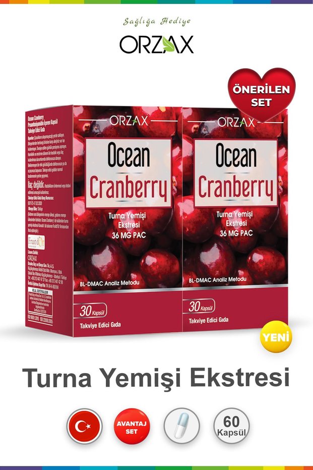 Ocean Cranberry Crane's Nuts Extract 36 Mg Pac 30 Tablets (2 Pcs)