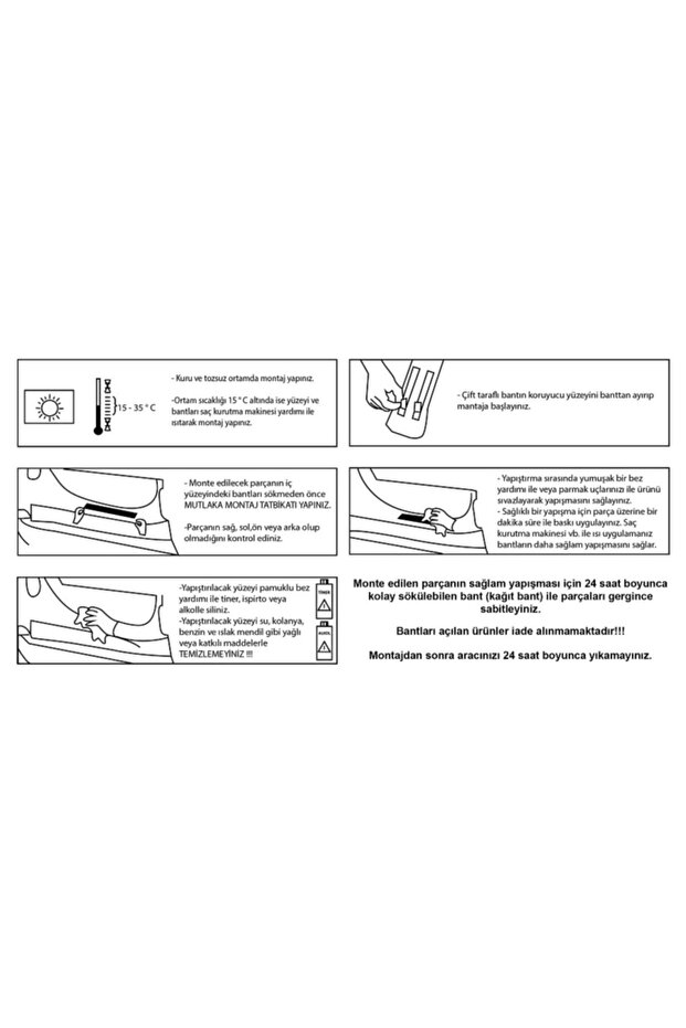 Egea Sedan Krom Kapı Eşiği 4 Parça - 2