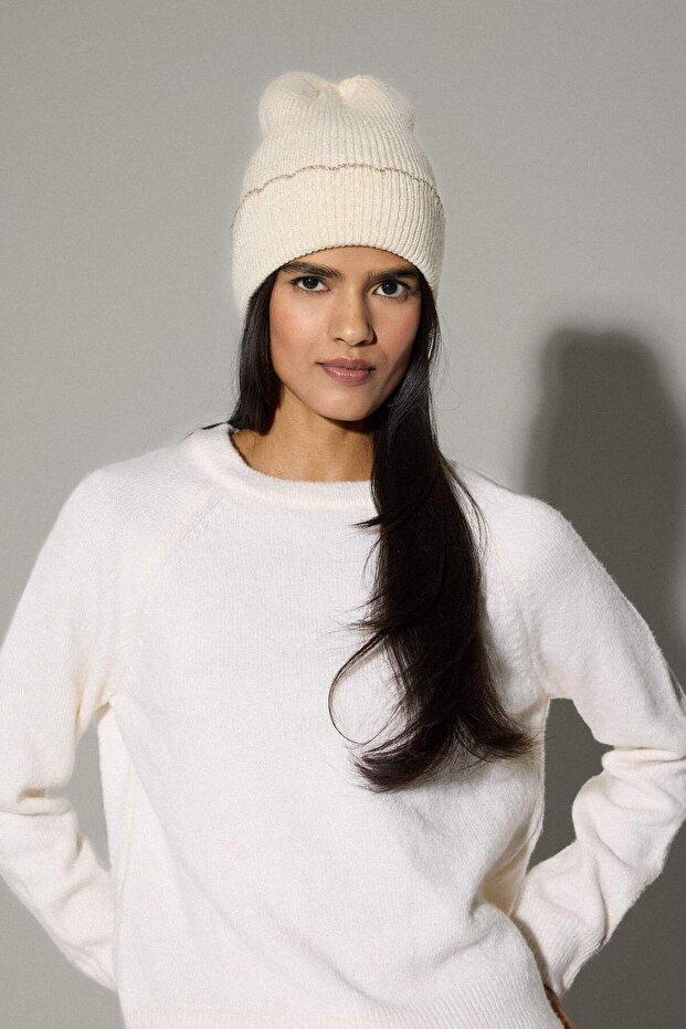 Kadın Basic Düz Örgü Bere C6640AX24WN - 2