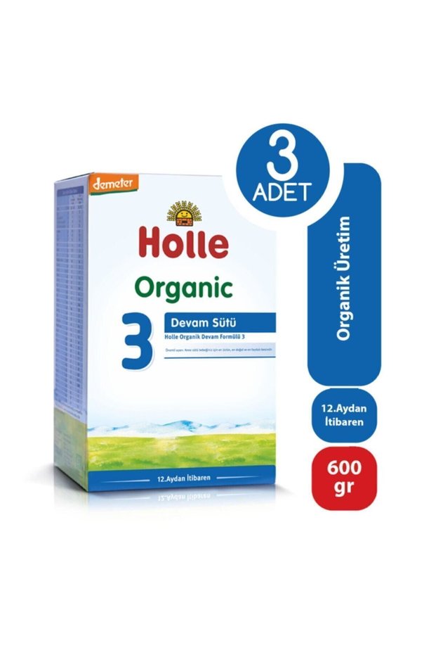 Organik Devam Sütü 3 600 Gr - 3'lü Paket