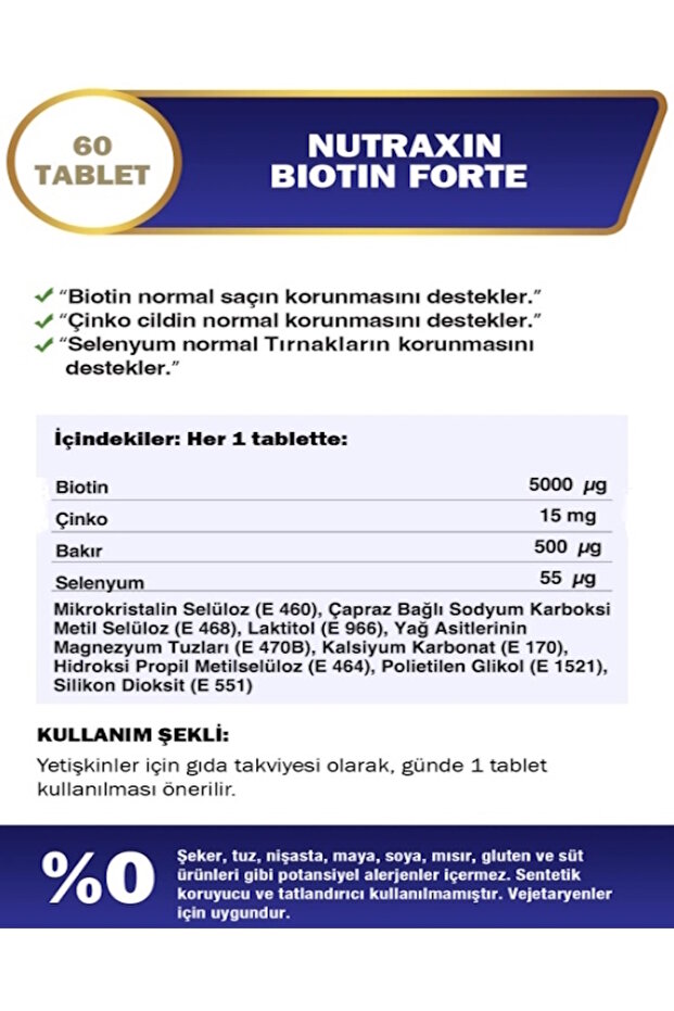 Biotin Forte 60 Tablet 3 Adet - 4