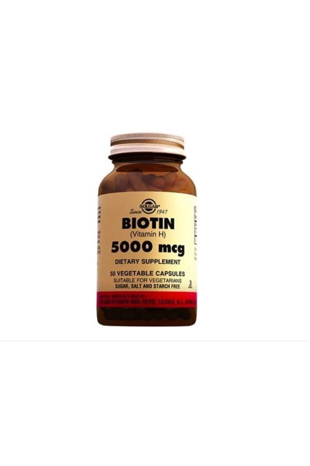 Biotin 5000 mg - 50 Bitkisel Kapsül - 1