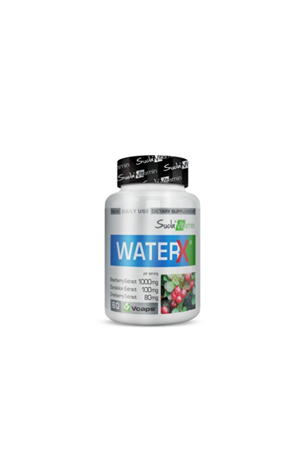 Water X Ödem Atıcı Takviye – B6, Kara Hindiba, Turna Yemişi, Ayı Üzümü 60 Kapsül - 1