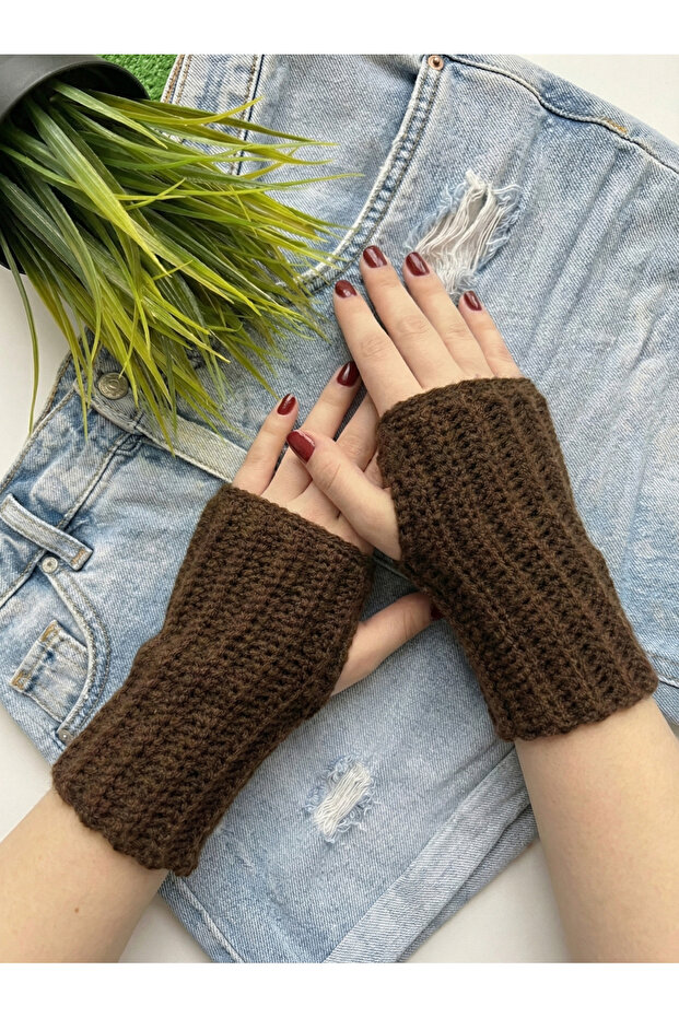 Kadın Kısa Parmaklı Kışlık Eldiven - 1