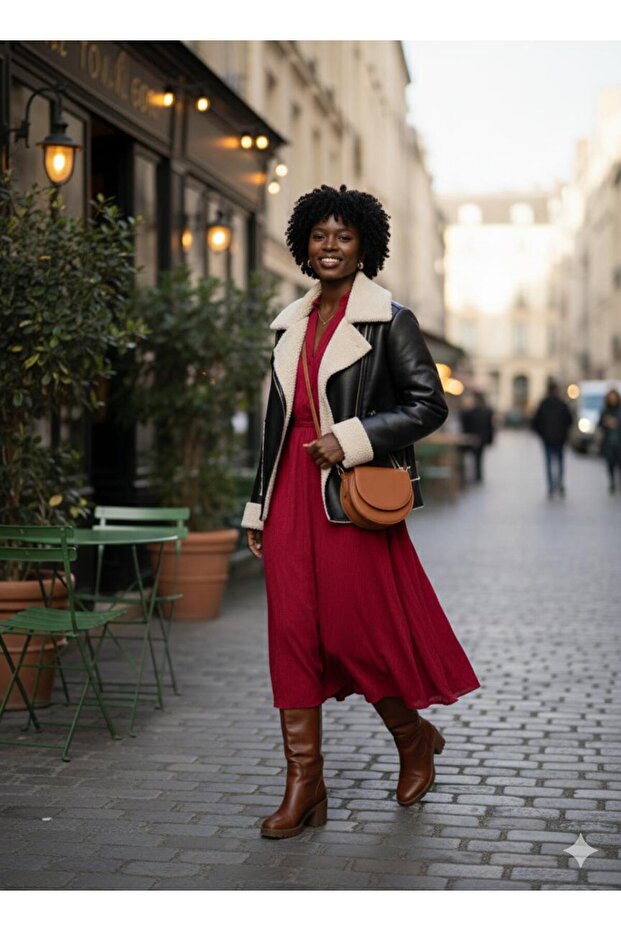 deri peluş mont - 3