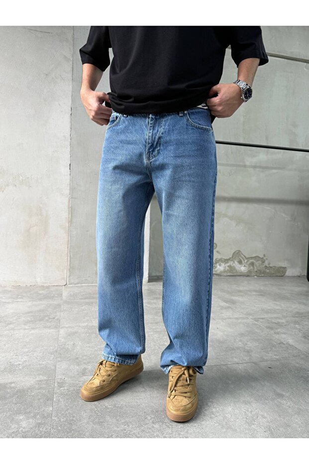 Blue Basic Effect Sn-04 Baggy Jean - 2