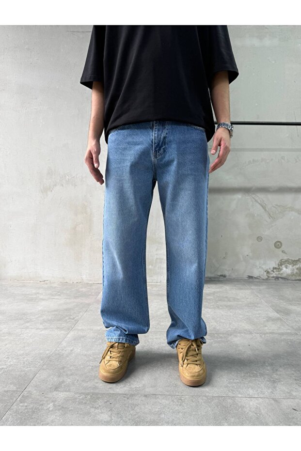 Blue Basic Effect Sn-04 Baggy Jean - 1