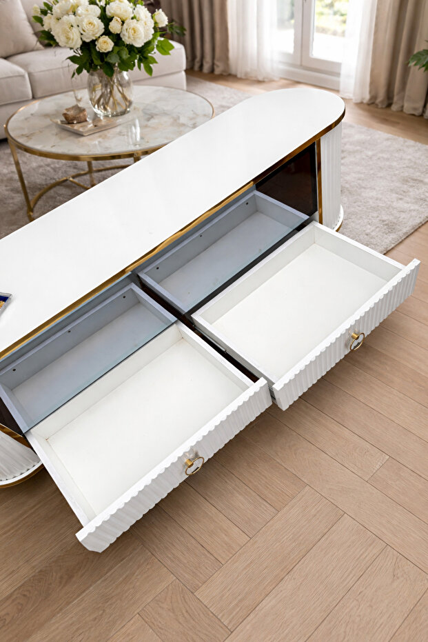 Çekmeceli şömineli Tv ünitesi - 3