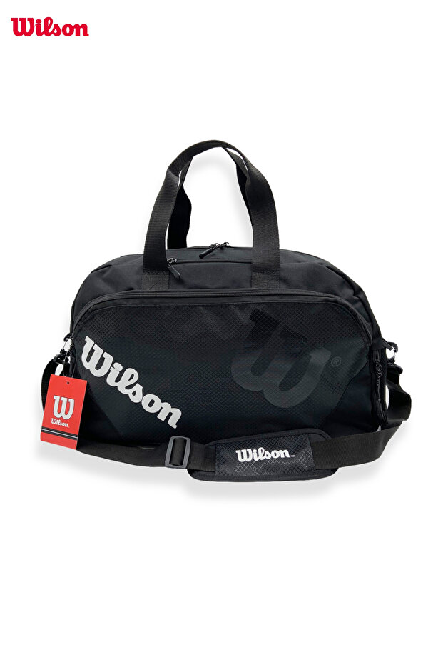 Wilson Spor Çantası Siyah Renk Spor Seyahat Çantası