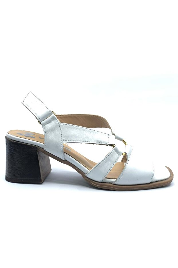 Merops Genuine Leather Comfort Orthopedic Women's Sandals White