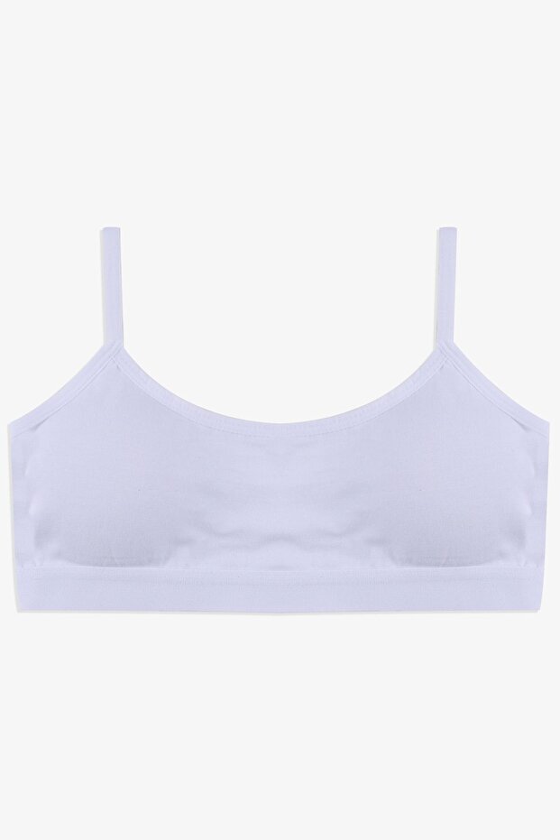 Women's Thin Strap Covered Cotton Sports Bustier