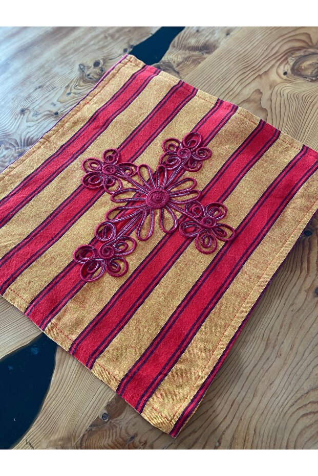 Local Handwoven Organic Cotton Striped Buldan Handwoven Lasele Throw Pillow Cover