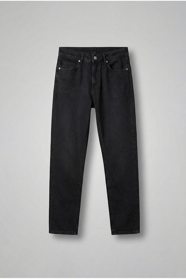 Men's Boyfriend 100% Cotton Jean Pants Black