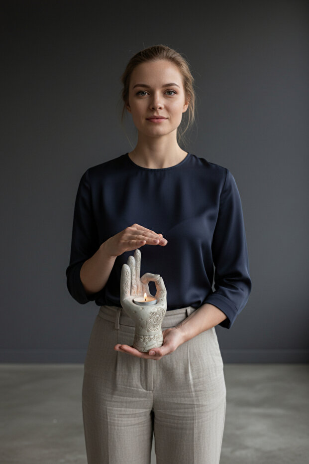 Mode | Elyapımı MUDRA BETON TEALIGHT ŞAMDAN - 1