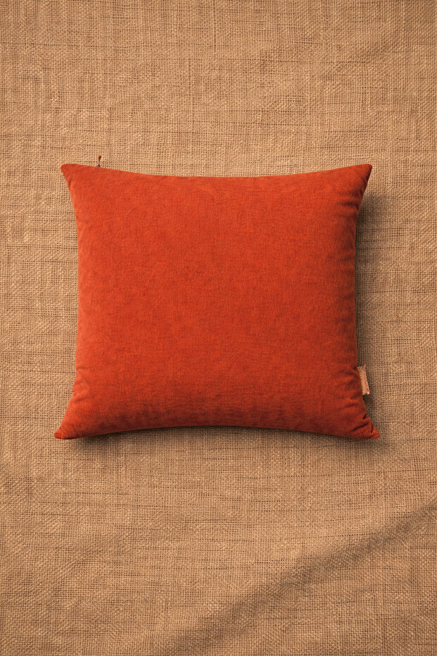 غطاء وسادة مزخرف مقاس 40 × 40 - مربع عادي