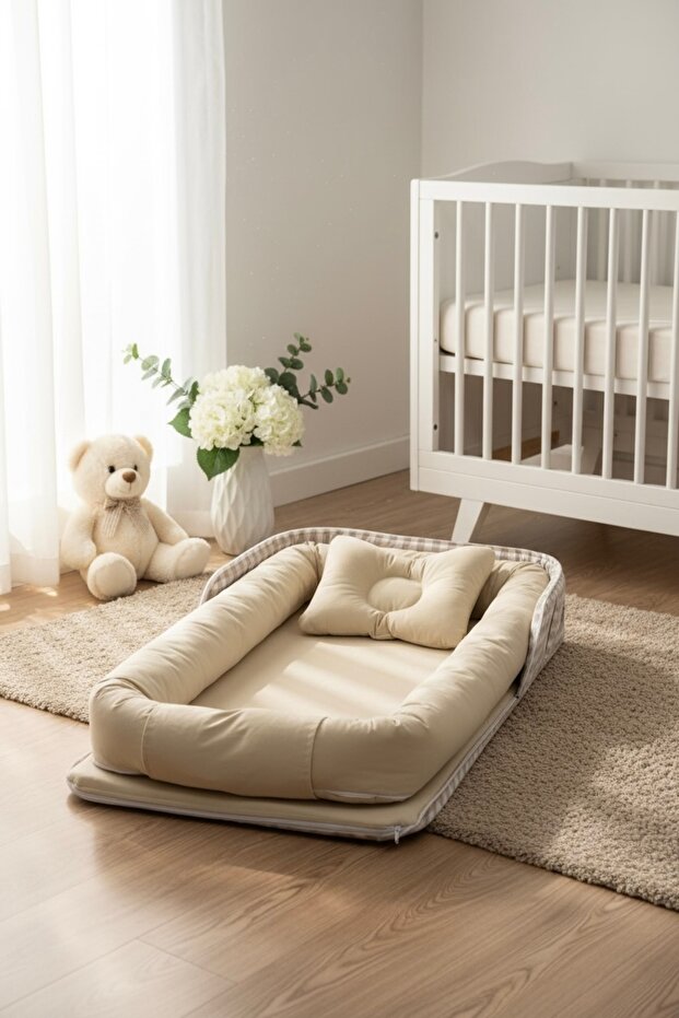 ebabynest Kareli Serisi Vizon Çantalı Nest