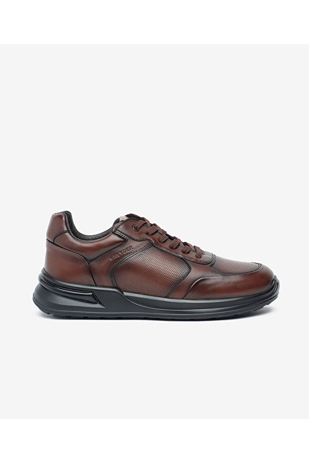 Men's Brown Genuine Leather Shoes 5K1Ua18602