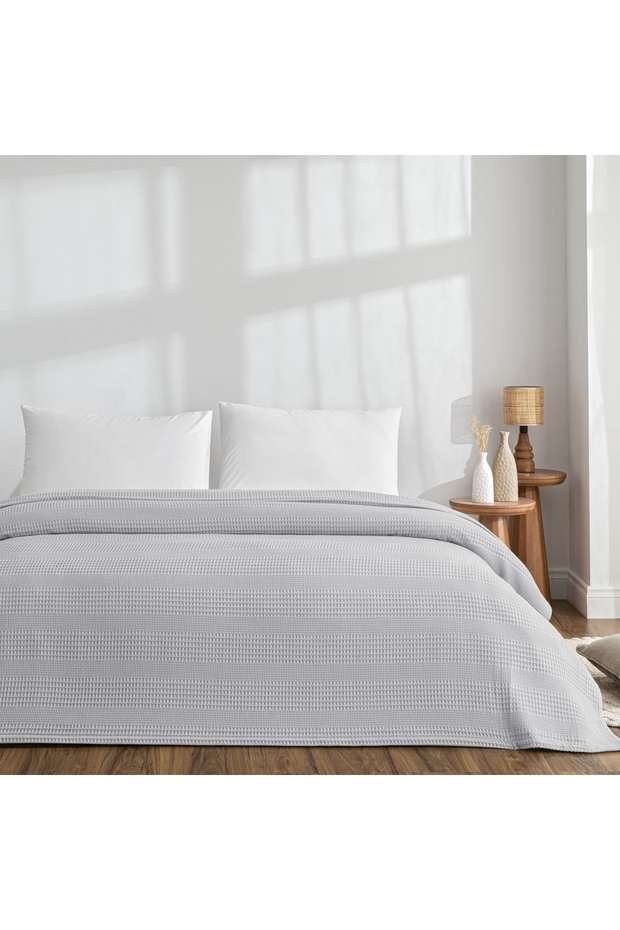 Monet Cotton Double Pique Gray