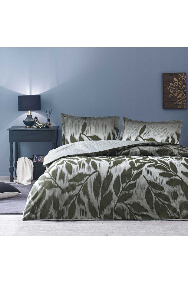 Taç Matilda Satin Double Duvet Cover Set Brown