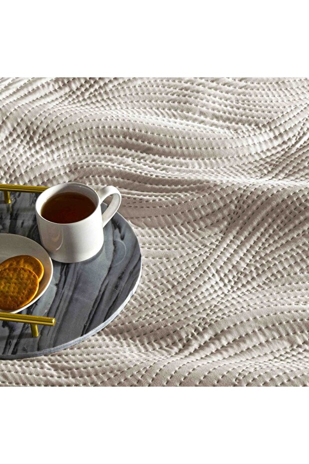 طقم غطاء سرير مزدوج هارلو باللون الرمادي - 2