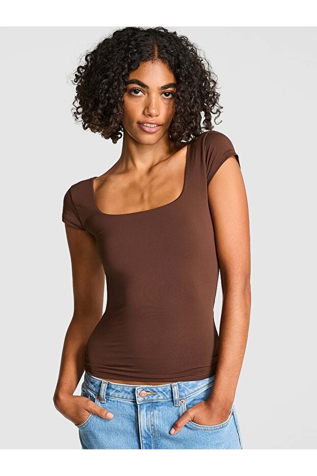 Base Esnek Kısa Kollu Tişört - 1