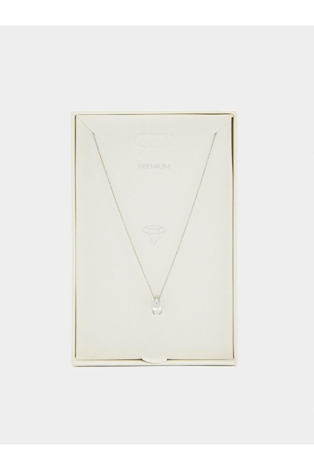 Zirkon Uçlu Kolye - 4