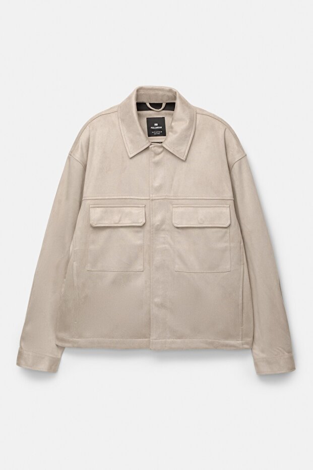 Süet efektli ceket - 1