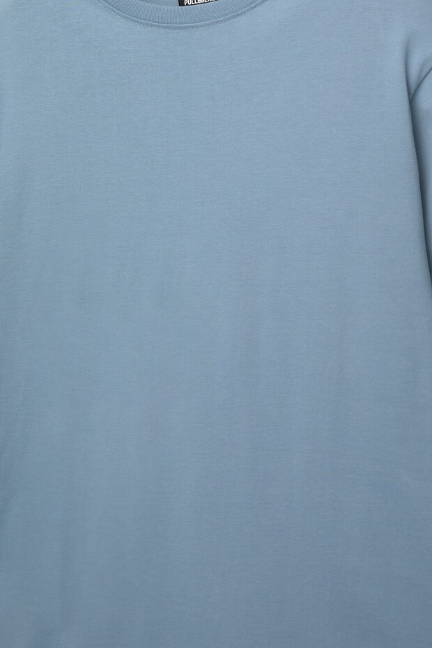 Basic kısa kollu pamuklu tişört - 3