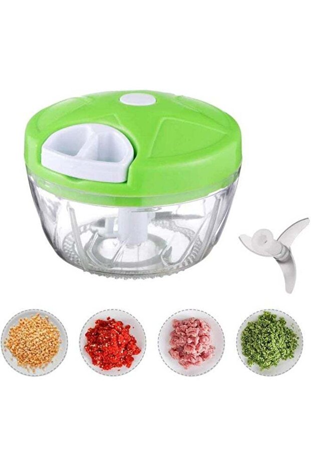 Manual Food Chopper – Mini Hand-Powered Vegetable Cutter, Onion Dicer, Nut & Meat Chopper for Easy