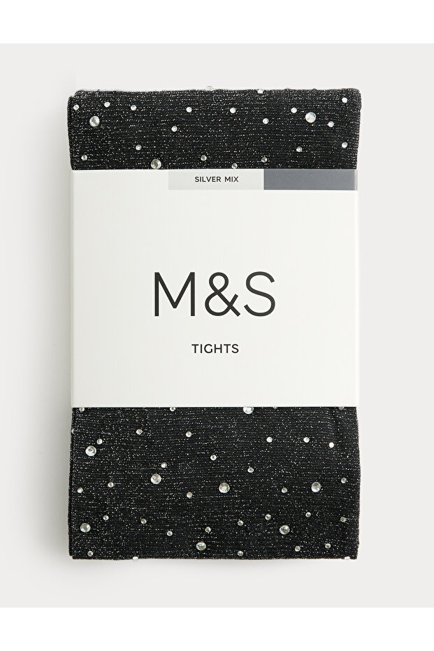 Süslemeli Külotlu Çorap - 2