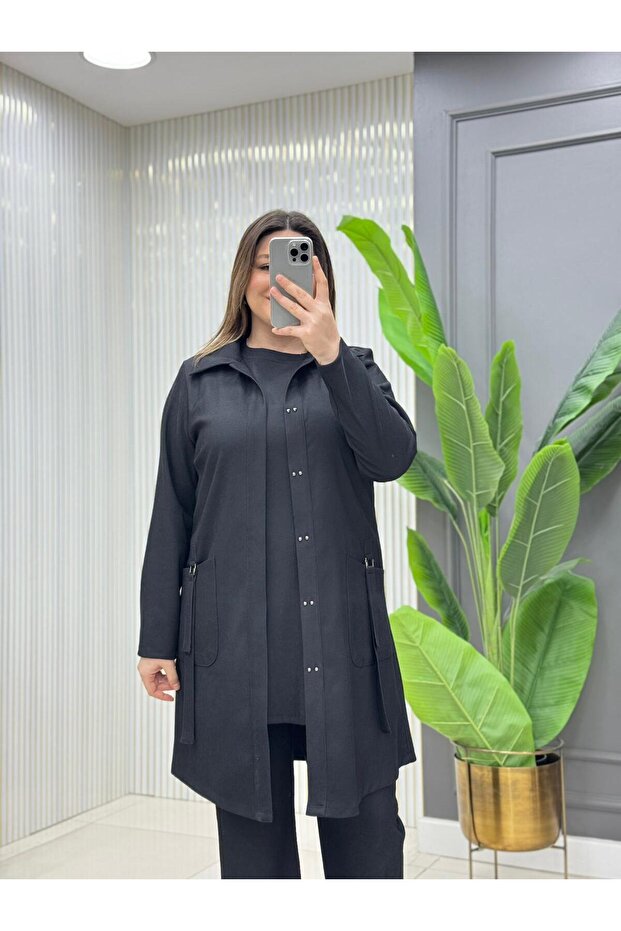 Oslo Örme Kumaş Üçlü Takım - 5