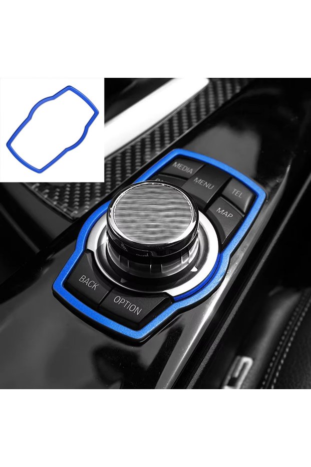 Bmw Nbt Control Panel Key Button Frame (Blue Aluminum) F10 F20 F30 F32 X3 X5 X6