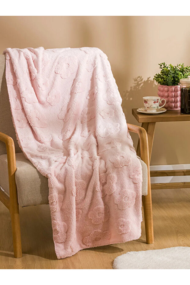 Lcw Home Pink Plush Tv Blanket 100X150 cm