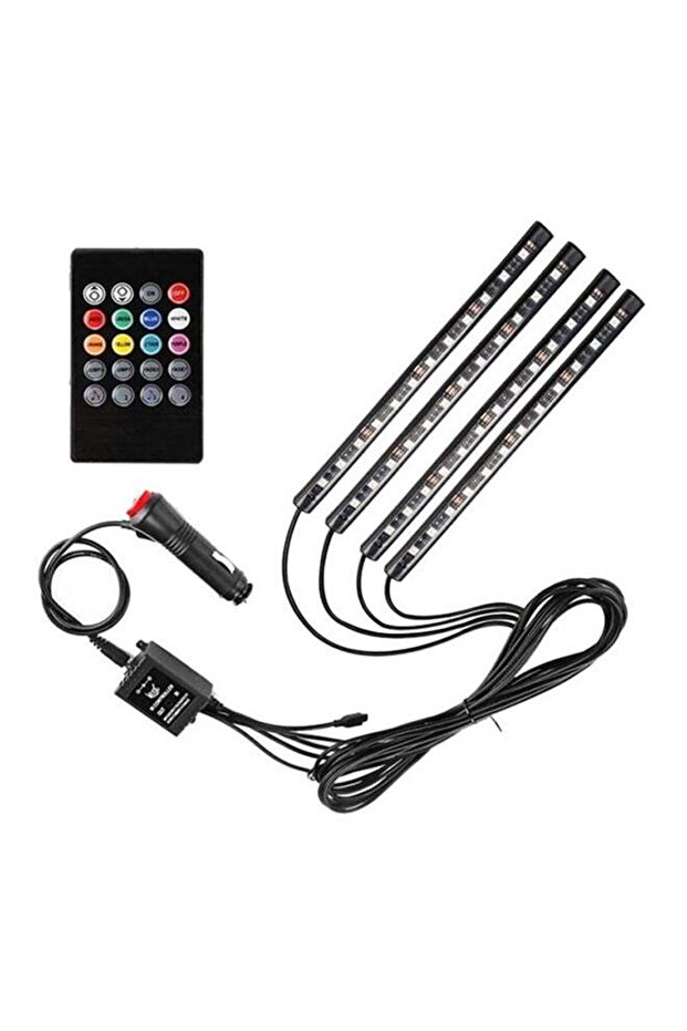 إضاءة ديكورية للسيارة مع منفذ USB