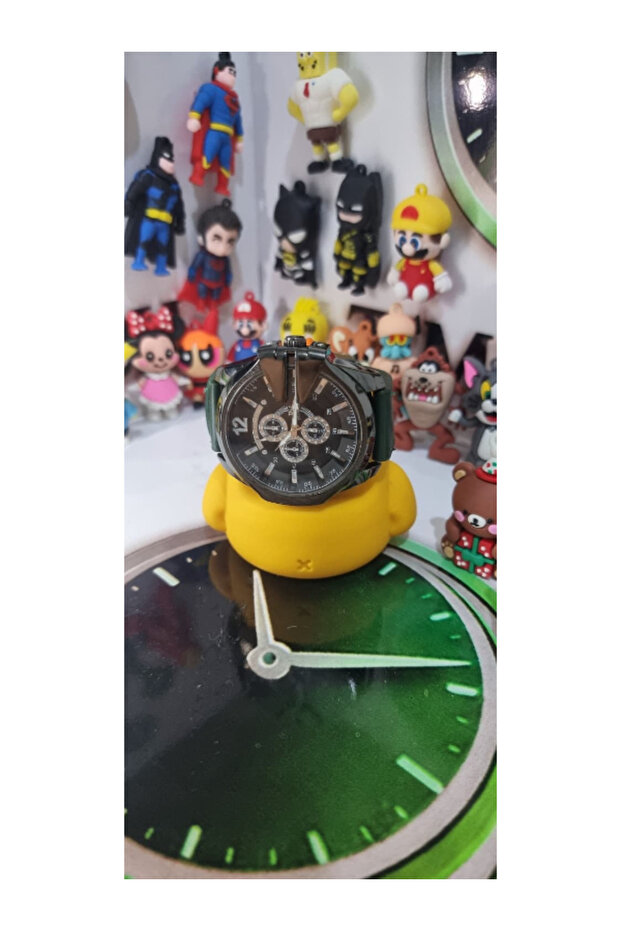 ساعة رجالية بحزام جلدي - 1