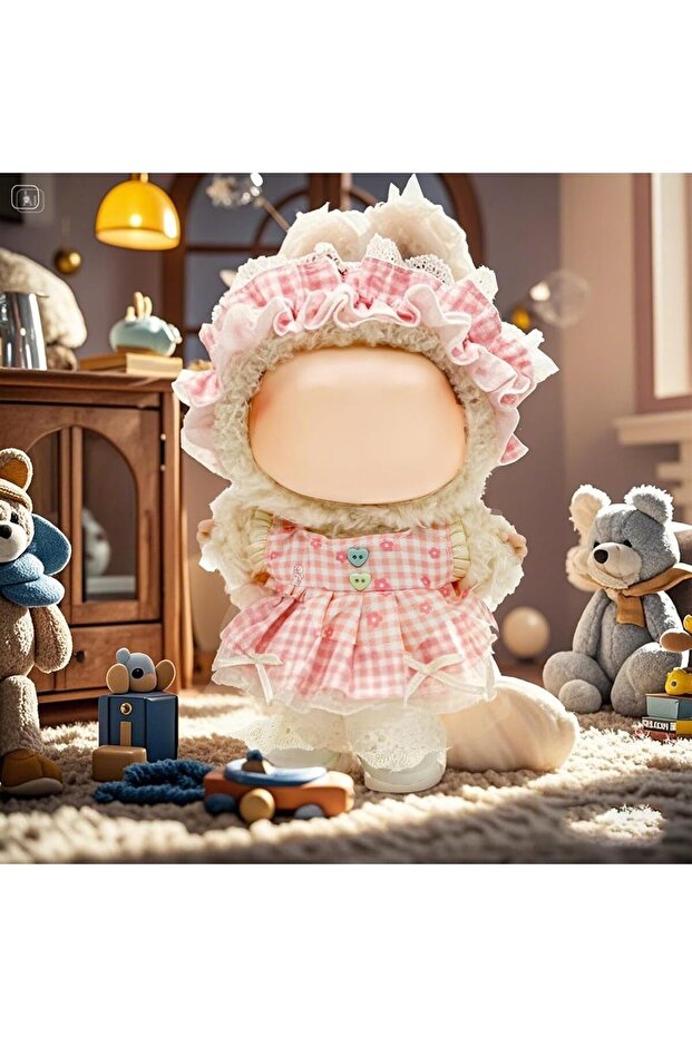 طقم كاروهات وردي - 5