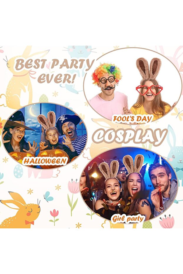 طوق رأس لطيف على شكل آذان أرنب لعيد الفصح - 6