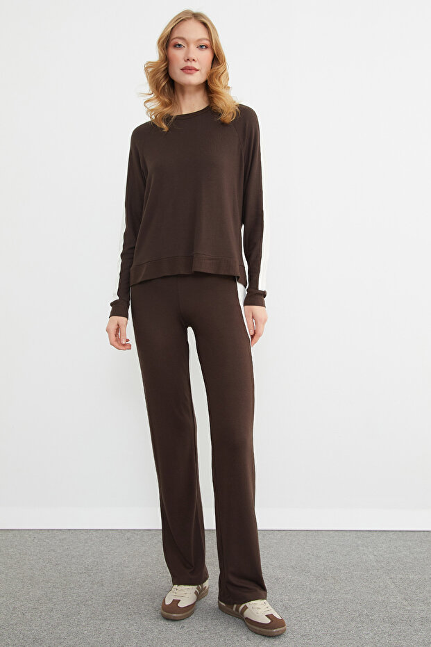 Basic Bisiklet Yaka Şeritli Modal 2 Li Takım - 3