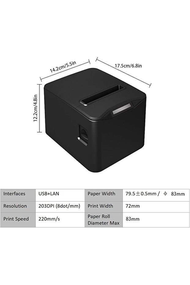 Receipt Printer 80 mm Thermal Printer - 2