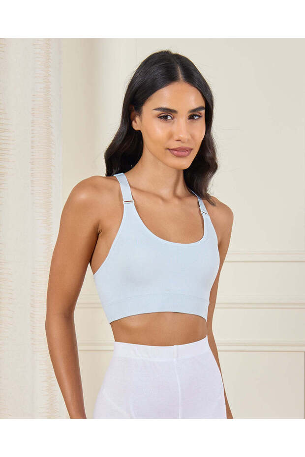 Women Blue Padded Wired T-Shirt Bra